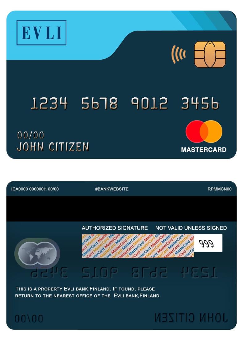 Finland Evli bank mastercard